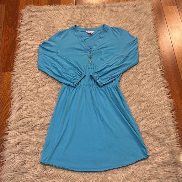 Lilly Pulitzer‎ Beckett shirt dress in Ariel blue size xs - Picture 1 of 8